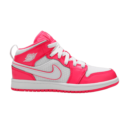 Jordan 1 Mid Hyper Pink White (PS)