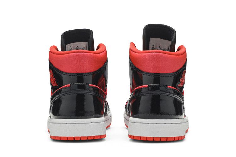 Jordan 1 Mid Hot Punch Black (Women's)