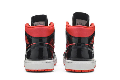 Jordan 1 Mid Hot Punch Black (Women's)