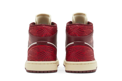 Jordan 1 Mid SE Tiki Leaf Team Red (Women's)