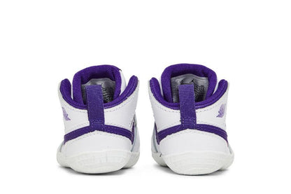Jordan 1 Crib Bootie White Court Purple (I)