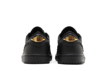 Jordan 1 Low Method of Make Black Metallic Gold (Women's)