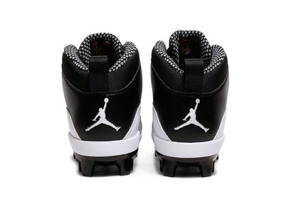 Jordan 10 Retro MCS Cleat Black White