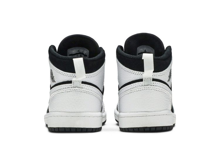 Jordan 1 Mid White Black (PS)
