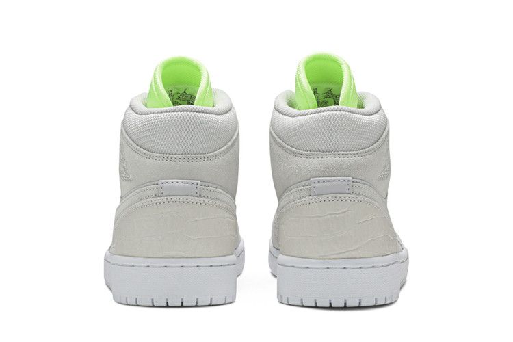 Jordan 1 Mid Vast Grey Ghost Green (Women's)