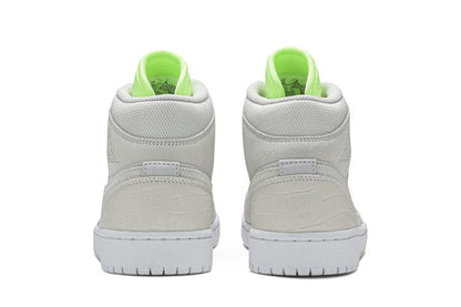Jordan 1 Mid Vast Grey Ghost Green (Women's)
