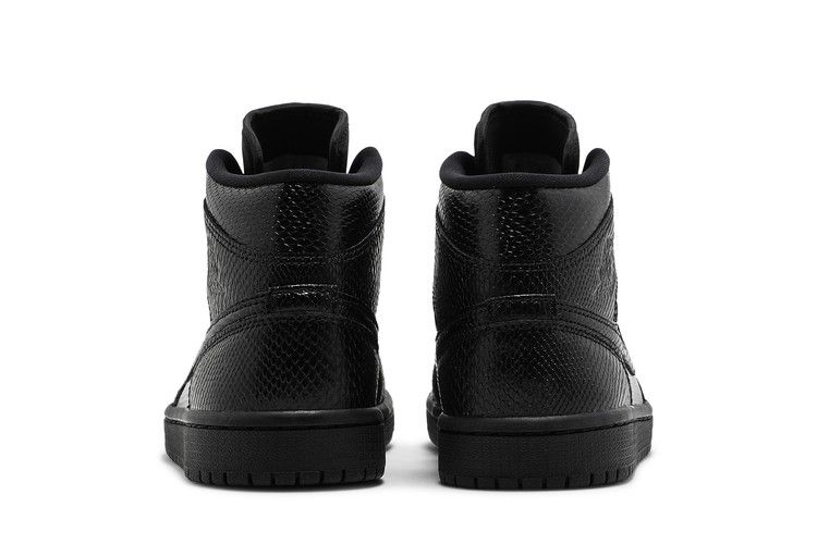 Jordan 1 Mid Black Snakeskin (Women's)