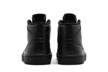 Jordan 1 Mid Black Snakeskin (Women's)
