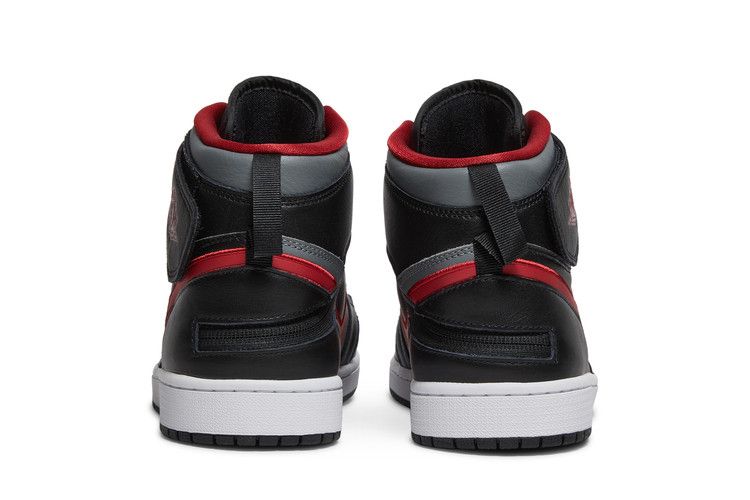Jordan 1 High FlyEase Black Gym Red Smoke Grey