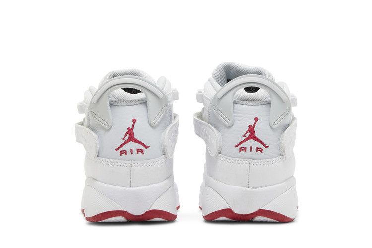 Jordan 6 Rings White Red Sole