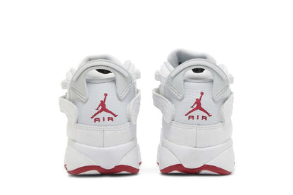 Jordan 6 Rings White Red Sole