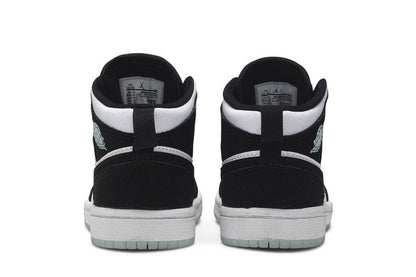 Jordan 1 Mid White Black Teal Tint (PS)
