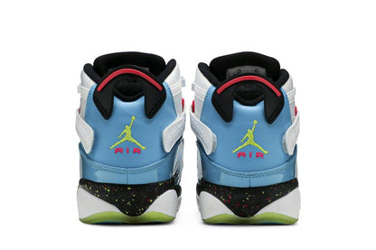 Jordan 6 Rings White Light Blue Fury Cyber