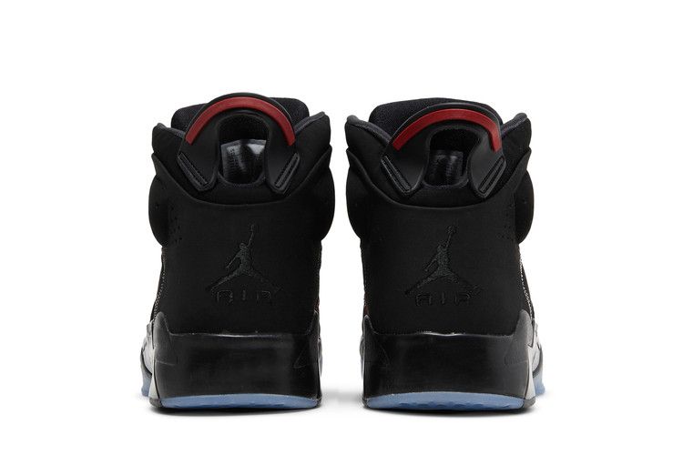Jordan 6-17-23 Black White Red Contrast Stitching