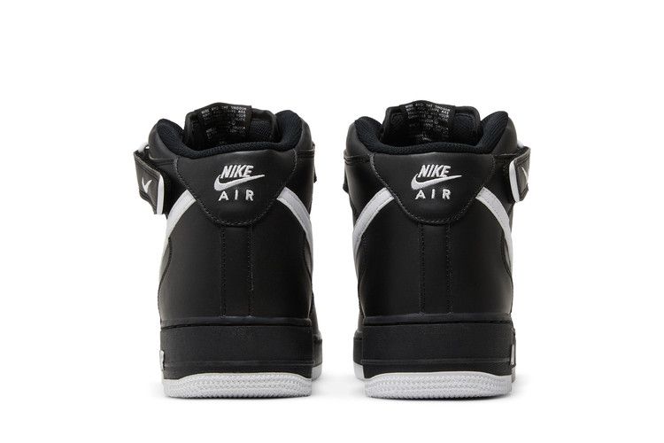 Nike Air Force 1 Mid '07 Black White Sole