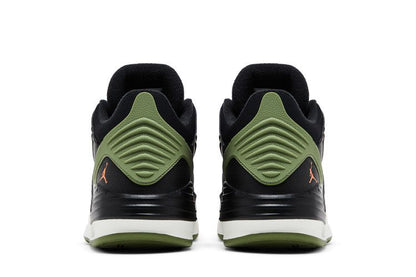 Jordan Max Aura 5 Black Bright Mandarin Sail Sky J Light Olive