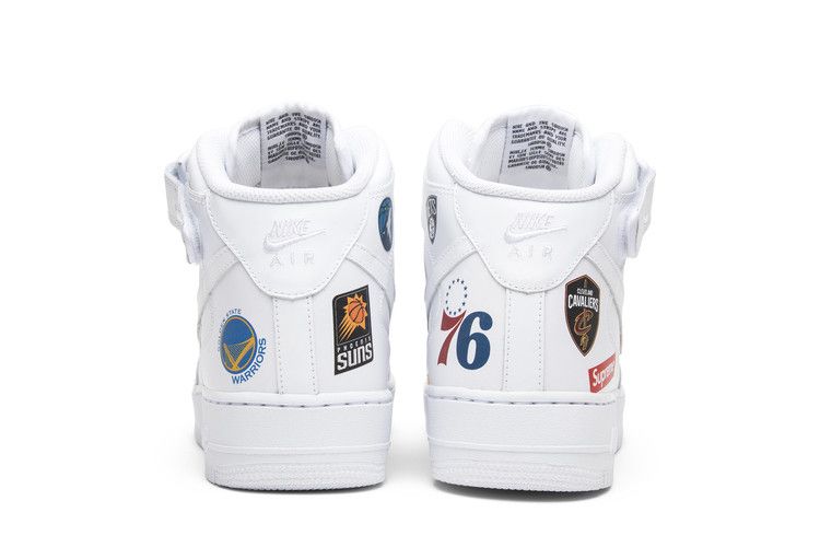 Nike Air Force 1 Mid Supreme NBA White