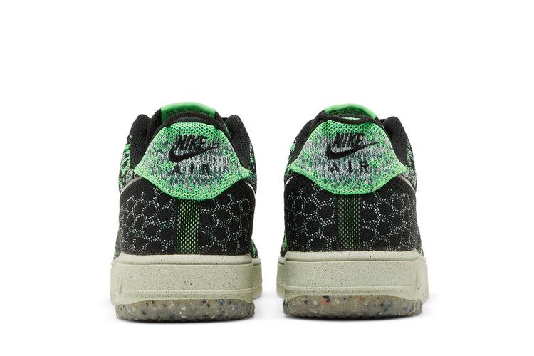 Nike Air Force 1 Low Crater Flyknit Black Volt