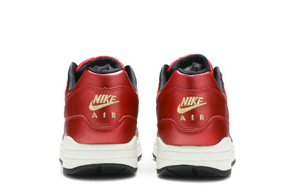Nike Air Max 1 Red Gold Sequin (Women's)