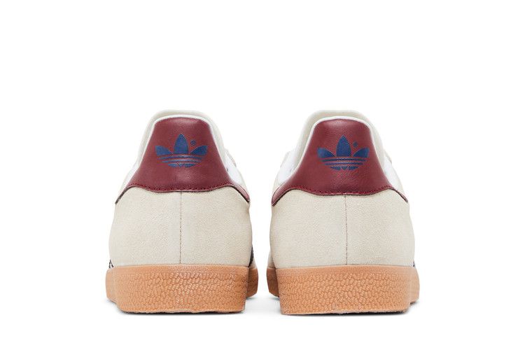 adidas Gazelle Beige Dark Blue Collegiate Burgundy