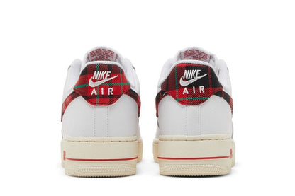 Nike Air Force 1 Low '07 LV8 Tartan Plaid White University Red