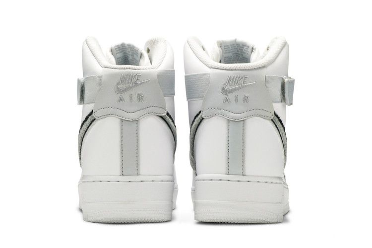 Nike Air Force 1 High 3D Chenille White Grey Black