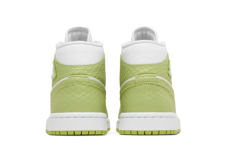 Jordan 1 Mid Green Python (Women's)