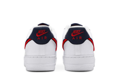 Nike Air Force 1 Low 3D Chenille Swoosh White Red Blue