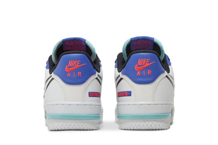 Nike Air Force 1 Low React White Astronomy Blue Laser Crimson