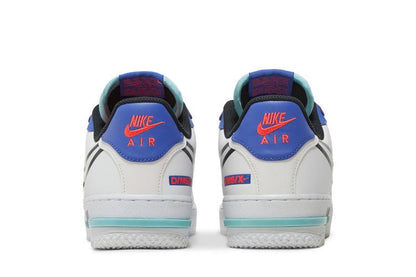 Nike Air Force 1 Low React White Astronomy Blue Laser Crimson