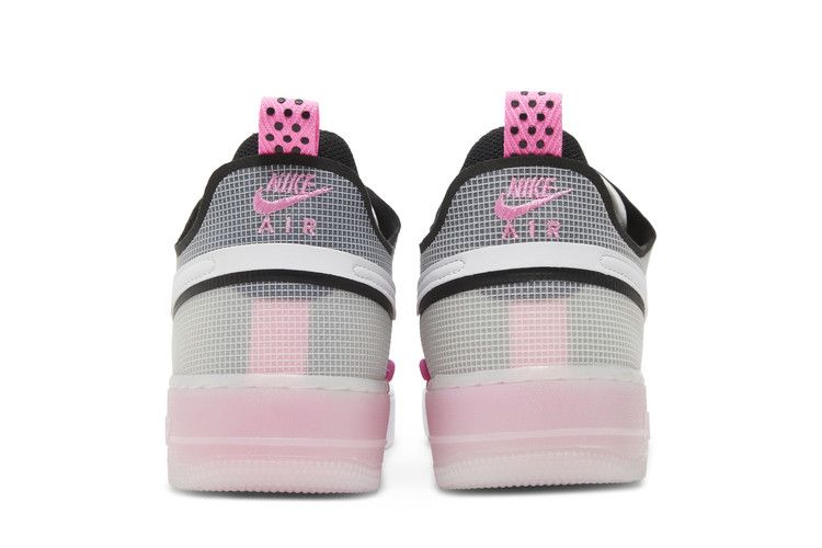 Nike Air Force 1 Low React White Black Pink Spell