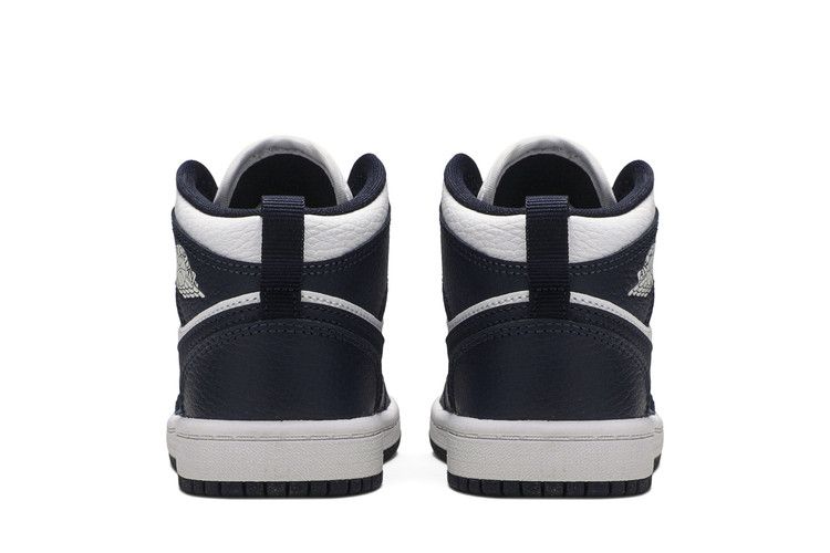 Jordan 1 Mid White Metallic Gold Obsidian (PS)