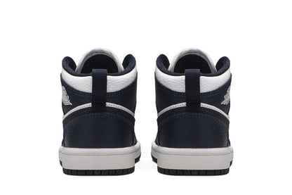 Jordan 1 Mid White Metallic Gold Obsidian (PS)