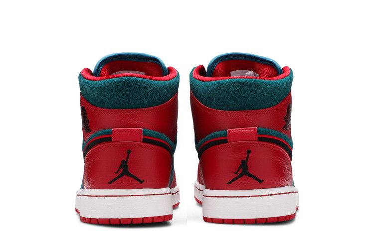 Jordan 1 Mid Gym Red Black Dark Sea