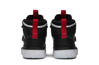 Jordan 1 High React Black White Gym Red