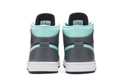 Jordan 1 Mid Grey Aqua