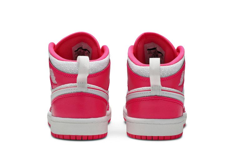Jordan 1 Mid Hyper Pink White (PS)