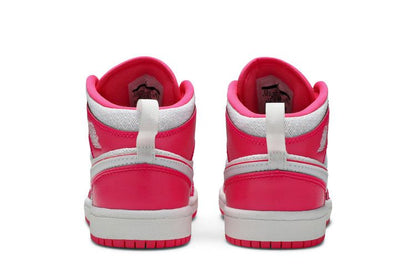 Jordan 1 Mid Hyper Pink White (PS)