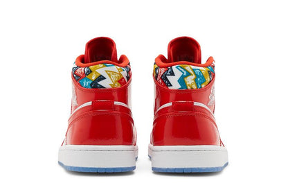 Jordan 1 Mid Barcelona Sweater Red Patent