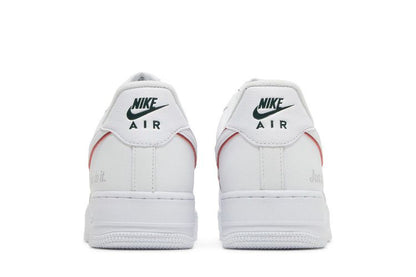Nike Air Force 1 Low Just Do It White Noble Green Metallic Silver University Red