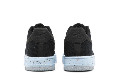 Nike Air Force 1 Low Crater Flyknit Black Chambray Blue