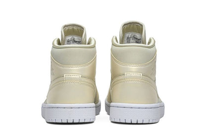 Jordan 1 Mid Goose Feather Yellow (Women's)