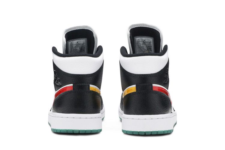 Jordan 1 Mid Alternate Swooshes Red Yellow (Women's)