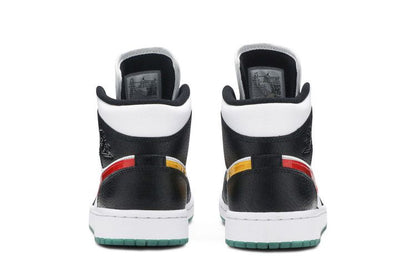 Jordan 1 Mid Alternate Swooshes Red Yellow (Women's)