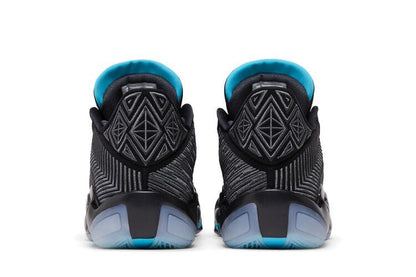 Jordan 38 Low Black Gamma Blue (Translucent Sole)