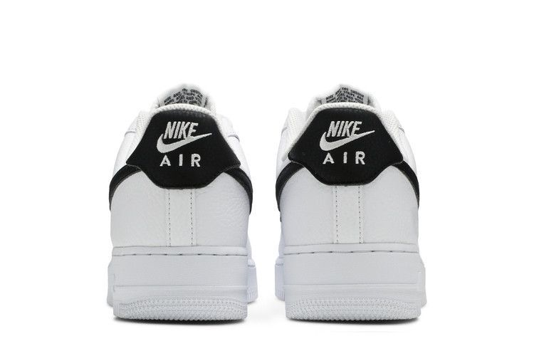 Nike Air Force 1 Low '07 White Black Pebbled Leather