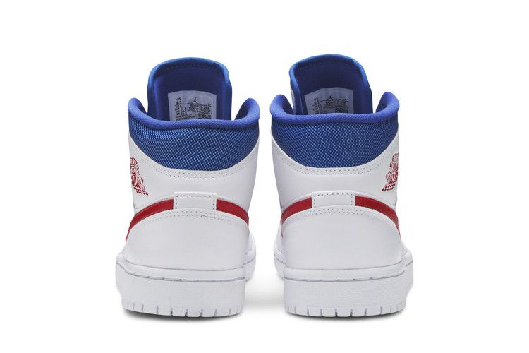 Jordan 1 Mid White Red Royal (Women's)