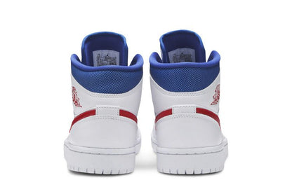 Jordan 1 Mid White Red Royal (Women's)
