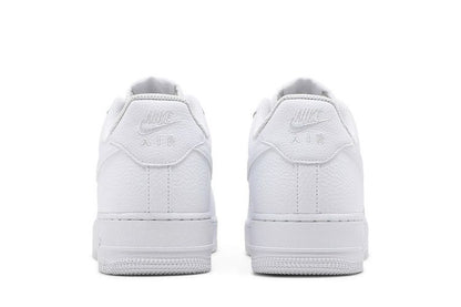 Nike Air Force 1 Low Triple White Tumbled Leather