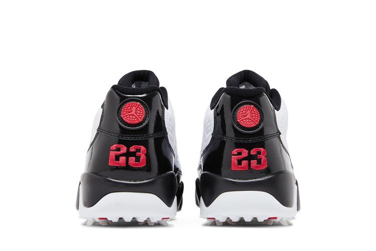 Jordan 9 Retro Low Golf White Black True Red